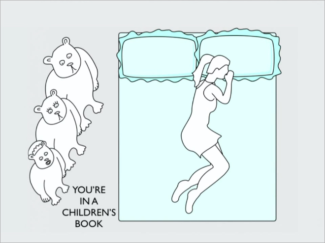 Image showing Sleeping Positions and Relationships through drawings