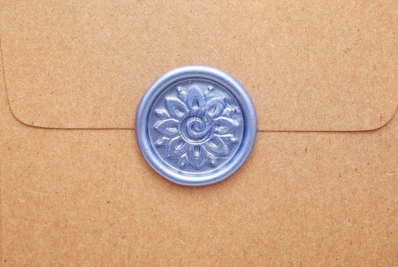 Wedding invitation with a royal seal