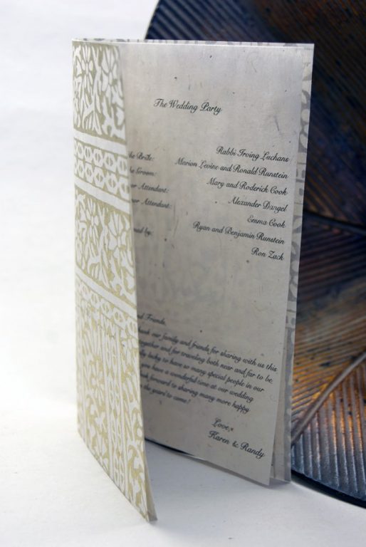 Types of wedding invitation paper