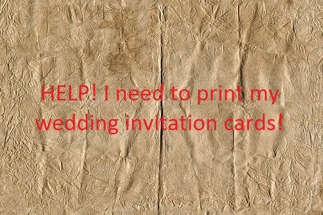 Types of wedding invitation paper