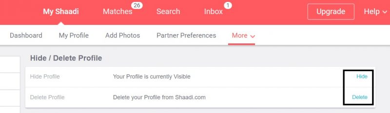 How to delete your Shaadi.com account