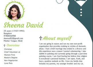 Christian Marriage Biodata Format Samples For Download Christian Marriage Biodata For a Girl